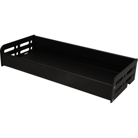 Schweberegale aus Aluminium zur Wandmontage, dekorative Aufbewahrung für Küche, Bad, Wohnzimmer, Schlafzimmer, schwarz (1/5)