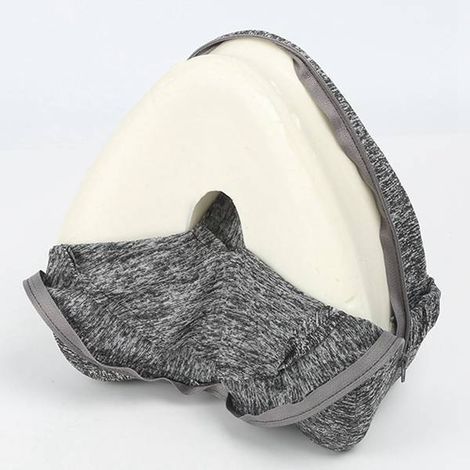 Farbe: Grau Material: Memory-Schaum Ausrichtungskissen für Seitenschläfer Hüftausrichtungskissen – Entspannend