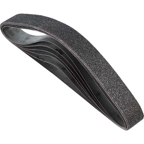 Bande Abrasive, 50 x 1066 mm, Bande de Ponceuse, Grain 36, 40, 60, 80, 100, 120 Chaque, 6 PCS Bandes Abrasives Mixtes Carbure de Silicium pour Ponceuses à Bande, Travail de Métaux, Composites (1/5)