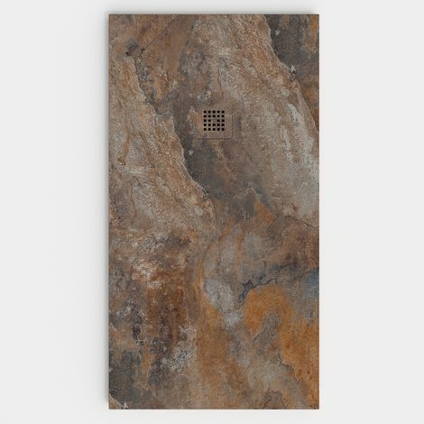 VAROBATH - Receveur de douche 3D 90x100 - Modèle RAZZO effet marbre (1/5)