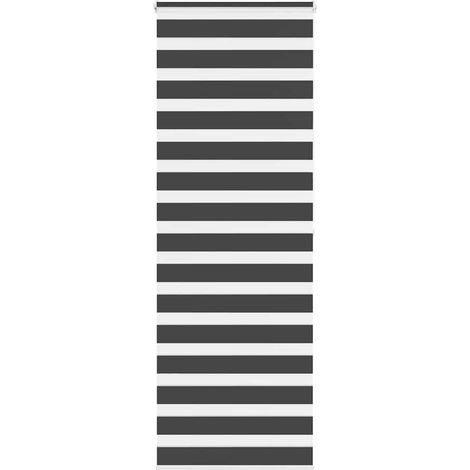 vidaXL Store zèbre noir 70x200 cm largeur du tissu 65,9 cm polyester (1/5)