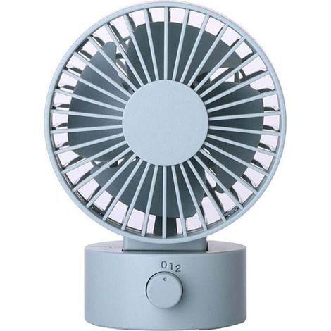 Mini ventilateur de bureau USB, 102 × 79 × 138 mm, format de paume, silencieux, trois vitesses de ventilation, un compagnon de fraîcheur portable (1/3)