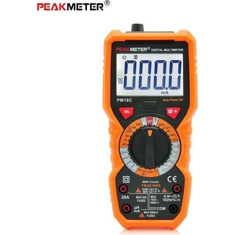 PM18C haute précision numérique de poche Multimètre Tension AC - DC Température actuelle (1/4)