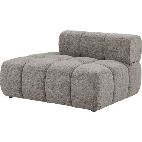 Méridienne gauche en tissu chiné taupe FACIVIL (1/4)