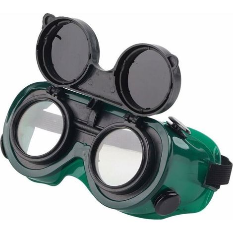 Lunettes de Soudure Avant Rabattables Lunettes de Protection pour Soudeuses avec Objectif 50mm Lunettes de Protection Utilises PZCC (1/4)