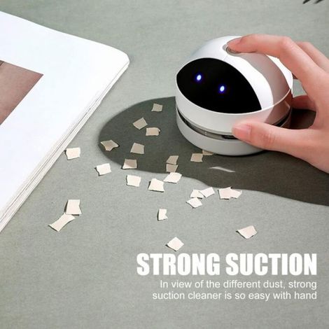 Aspirateur Portable - USB Rechargeable - 360° Rotating Nozzle - Pour Bureau Voiture Clavier Coussin - 1 Pièce (1/4)