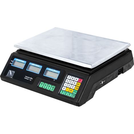 ACS-30 40kg/5g Échelle numérique de calcul des prix pour les légumes UK Plug Argent &, polyvalent et pratique