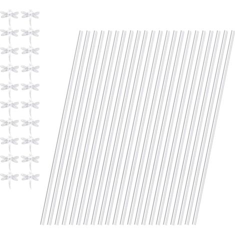 20 tuteurs en acrylique pour plantes, supports de tiges, tuteurs de jardin pour (1/5)