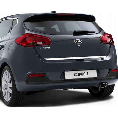 KIA Cee'd II HB JD - molduras cromadas, portón trasero cromado (1/5)