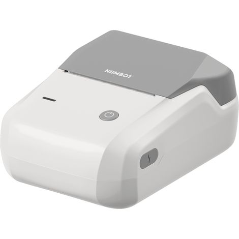Impresora térmica Niimbot B1 blanca y gris, 50 mm + rollo de etiquetas (1/5)