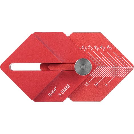 Règle de mesure pour le travail du bois, outils de menuiserie, travail de finition, multi-outils pour et marquage des décalages courts, usiné CNC (1/4)