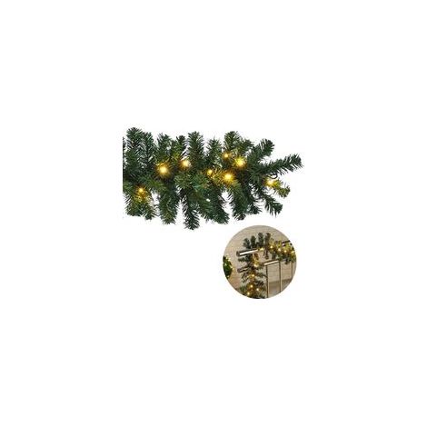 Weihnachtsbeleuchtung, Kränze, Dekorationen, Zweige, Girlanden, Fensterdekorationen, Weihnachtsbäume, Innendekoration, 270 cm - Crezuo