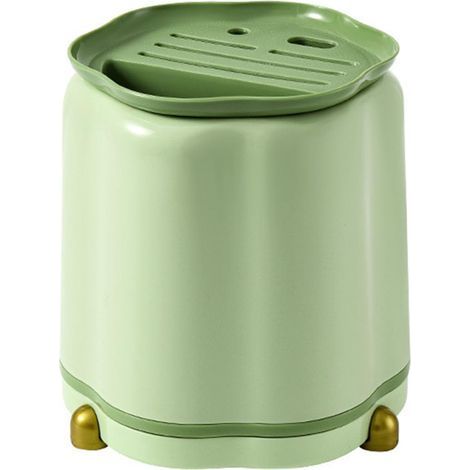 361° drehbarer Messerhalter für die Arbeitsplatte, großer, multifunktionaler und stilvoller Utensilienhalter, Grün (1/5)