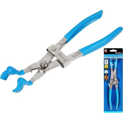 Bluespot Automotive Insulated Spark Plug Boot Pliers 45� Degree Jaws Tool (1/2)