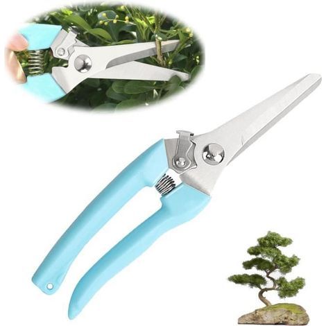 Garden Secateurs - Stainless Steel - Ergonomic Handle - Locking Mechanism - 19.2 cm