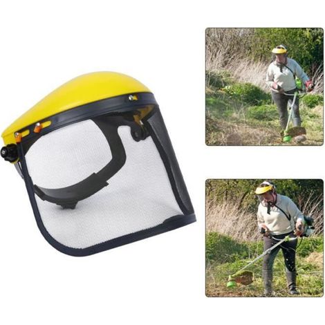 Visière De Sécurité En Maille - 20,5 x 39 cm - Protection Visage Complète Pour Tondeuse Forestière Et Travaux Extérieurs - 1 Pièce (1/4)