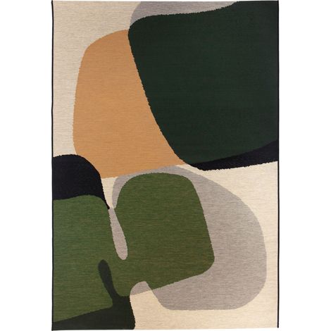 VIVARAISE - Tapis extérieur Leana Vivaraise - Motif abstrait Multico (200 x 290 cm) (1/5)