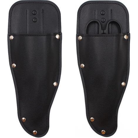 2 Pièces Cisaille Holster Etui Couteau Cuir Cisaille Holster Étui de Protection pour Sécateur de Jardin Étui de Sécateurs en Cuir PU PorteOutil Pochette Couteau (1/5)