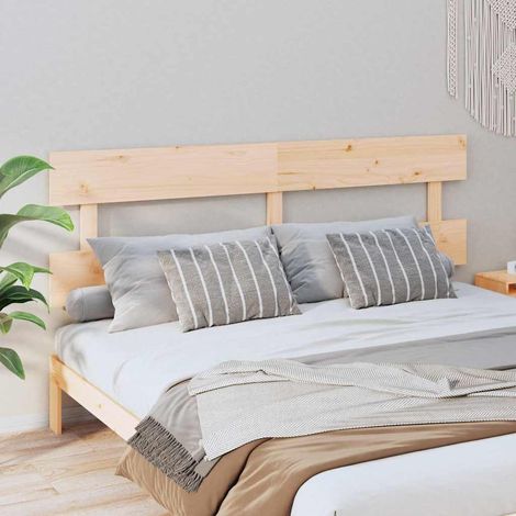 Tête de lit en pin massif non traité 204 x 3 x 81 cm pour chambre - PANGIVO (1/5)