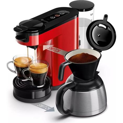 Philips Senseo Switch HD6592 85 máquina de café roja (1/4)