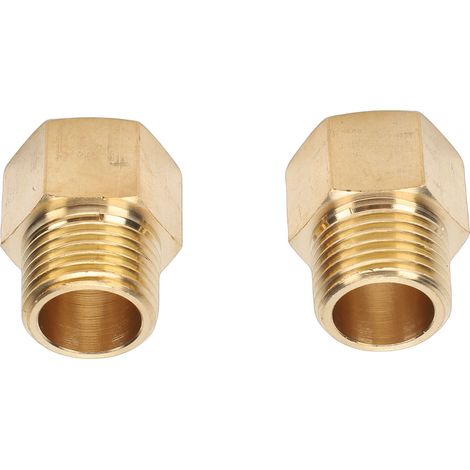 Raccords de tuyaux en laiton 1/2 pouces NPT mâle X adaptateur de raccord femelle pour Air, eau, huile, carburant (1/5)