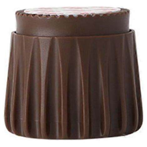 Lot de 2 pieds de meubles faciles à installer, réglables en hauteur, pour table de chevet, canapé ou meuble bas. Patins antidérapants et surélevés, couleur marron. (1/5)