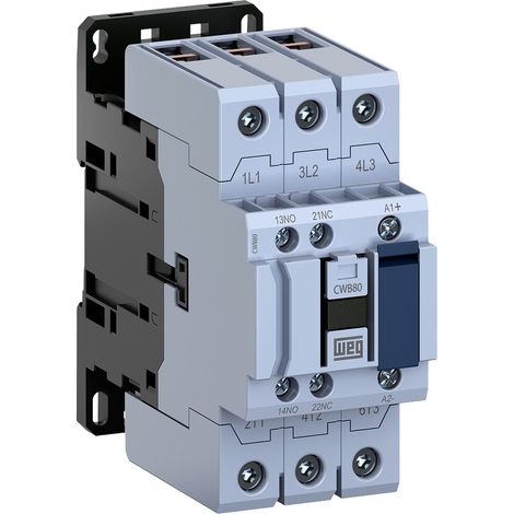 WEG CWB80-11-30D02 Leistungsschütz Sofortschaltend 3 Schließer 37 kW 24 V/DC     1 St.