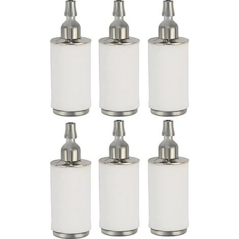 Lot de 6 filtres à carburant pour tronçonneuse à essence, filtre à carburant pour tronçonneuse, coupe-bordure, filtre de réservoir de carburant adapté aux tronçonneuses (1/5)