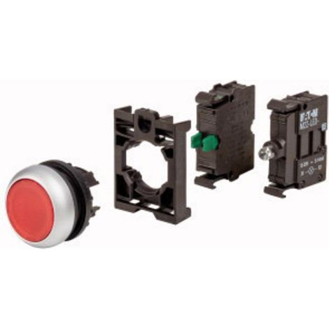 Eaton 110932 M22-DL-R-K10LED-BVP Leuchtdrucktaster Frontring Kunststoff 1 St.
