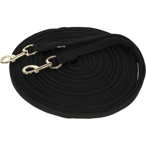 Soft-Doppellonge 17m, schwarz