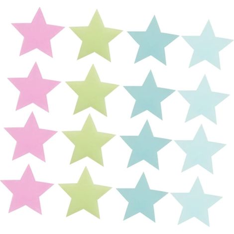 Totority Lot de 300 autocollants muraux phosphorescents en (1/5)