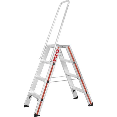 Escabeau 2x3 marches - Hauteur max. de travail 2,2m - 807406