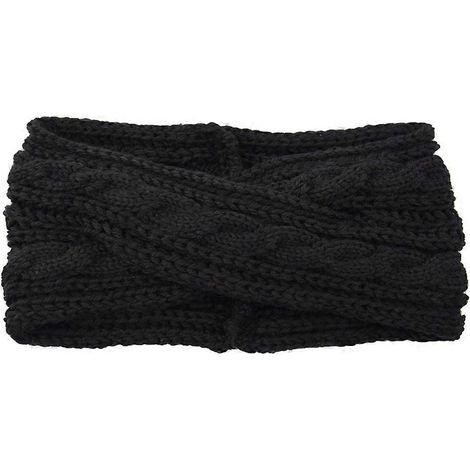 Bandeaux en laine pour femme, bandeaux tricotés, lot de 3 décoratifs, couleurs assorties (1/5)