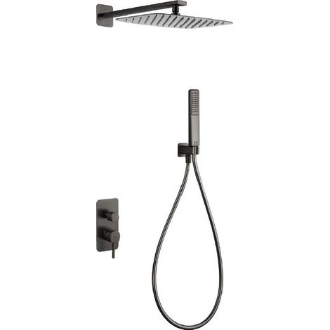 IMEX GPT064/BGM TOSCANA-AREZZO Monomando Conjunto Empotrado Black Gun Metal - ref: GPT064/BGM