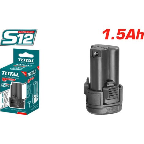 BATTERIA AL LITIO 12V DA 1,5Ah PER ELETTROUTENSILI UTENSILI TOTAL (1/5)