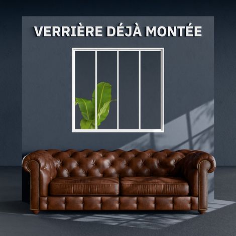 Verrière 4 Carreaux - Déjà Montée - Blanc (1/4)