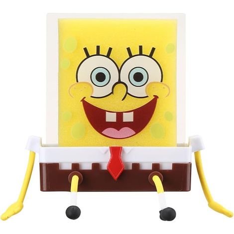 Porte-éponge style dessin animé avec éponge, porte-éponges de cuisine Bob l'Éponge, égouttoir à éponge pour évier-AquaForge