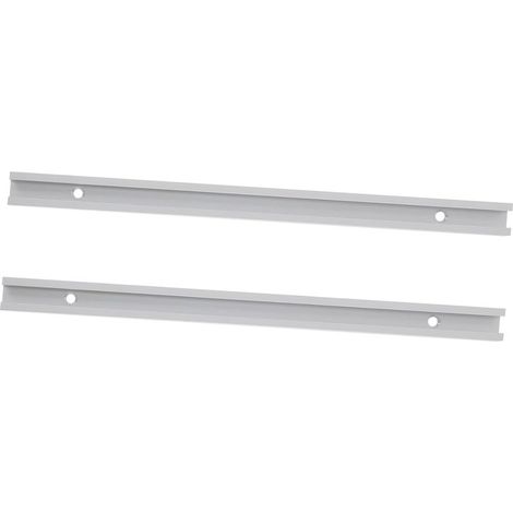 2 pièces Rail T Aluminium pour Menuiserie Lot de Rails T à Rainure Ouverte Profilé Aluminium Résistant et Facile à Installer pour Fixation et Accessoires (1/5)