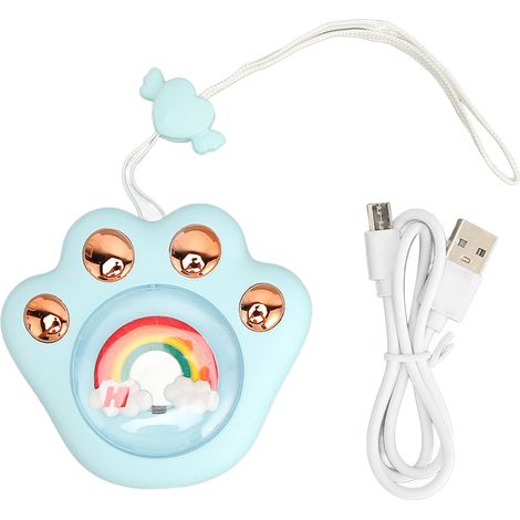 Chauffe-mains USB rechargeable 1200mAh - 3 niveaux de chaud - LED Griffe de Chat - Portable et Rapide (1/5)
