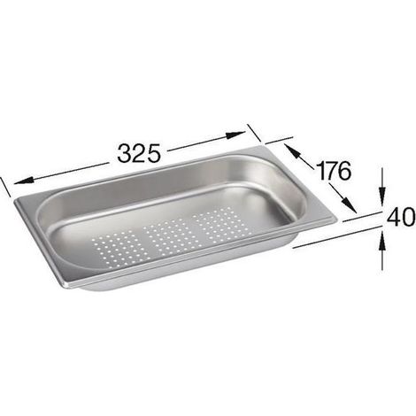 Villeroy & Boch V&B Dampfgarschale Edelstahl 1/3Zoll, 176x325mm (1/3)