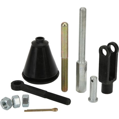 Kit di aste per cilindro Aramox, cilindro maestro manuale universale, asta di spinta, 10 accessori regolabili per applicazioni elettriche e non elettriche su veicoli GM Iron 1950-1970.