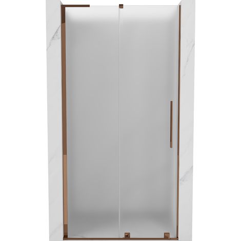 Mexen Velar L puertas de ducha correderas 100 cm, escarcha, oro rosa - 871-100-003-31-60 (1/5)