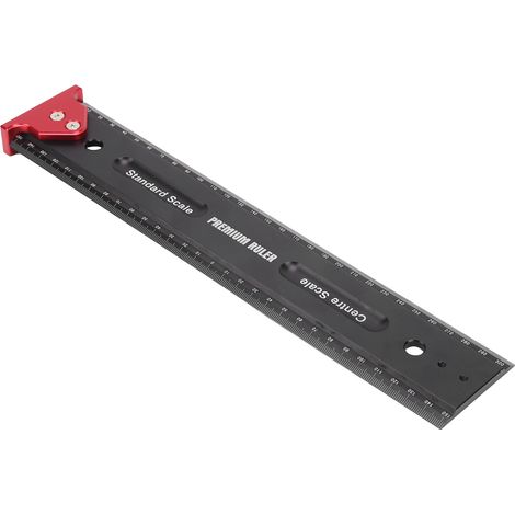Règle de mesure multifonctionnelle en alliage d'aluminium pour le travail du bois - Fournitures industrielles (1/5)