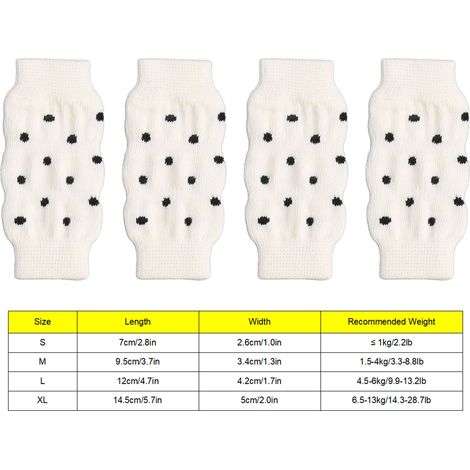 Protecteur de coude pour chien, 4 pièces, mignon, à pois, confortable, très extensible, résistant à la saleté, manchon de protection pour animaux de compagnie, M (1/5)