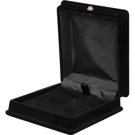 Boîte de rangement et de présentation pour colliers en velours noir - Cadeau (1/4)