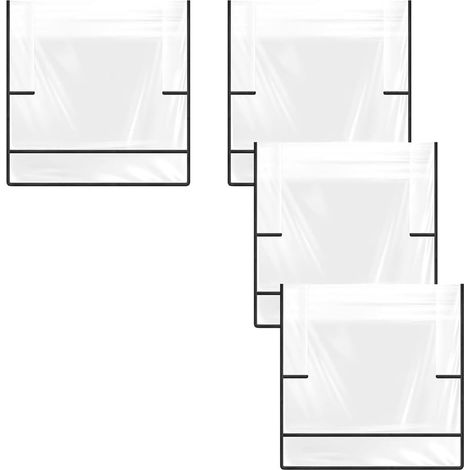 4 Housses de Protection pour Chaise de Salon - Transparentes - pour la Plupart des Chaises de Salon et de Bureau (1/5)