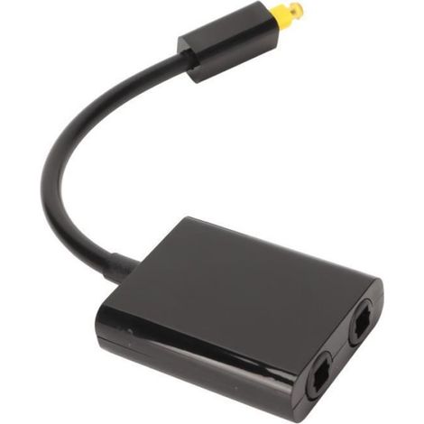 1 Répartiteur de câble optique 1 en 2 sorties son surround fibre optique pour DVD PS3 décodeur TV (1/4)