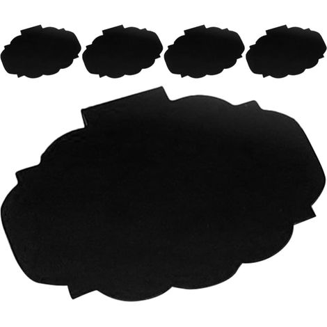 5pcs Étiquettes pour Panier en Plastique Noir Pince, Tableau Noir Effaçable et Réutilisable, pour Maison et Loisirs Créatifs (1/5)