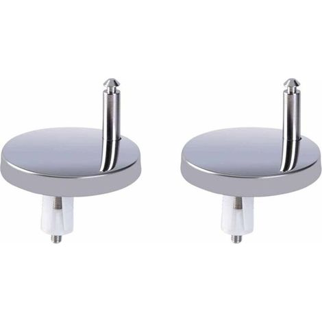 Vis en plastique avec encoche, paire de pièces de rechange universelles pour charnières de siège de toilette, adaptées à la plupart des anneaux, installation rapide