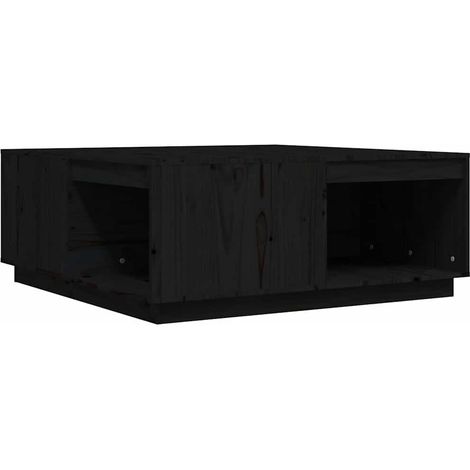 Maison Exclusive - Mesa de centro madera maciza de pino negro 100 (1/5)